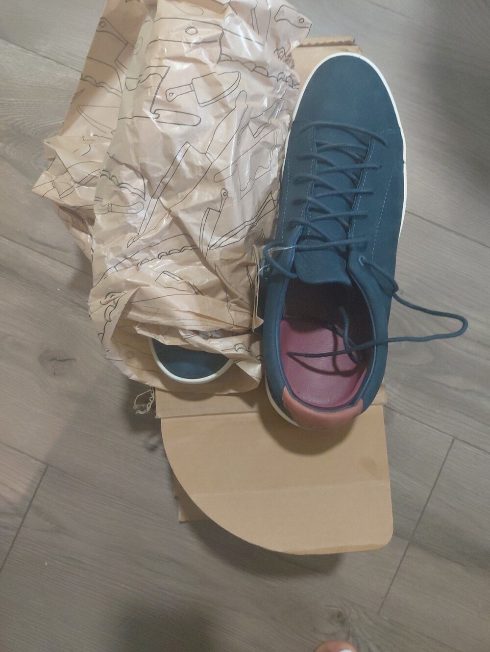 Mozo Men's Stylish Blue Sneakers